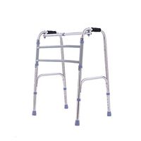 Adult Walker, Lightweight Folding Walker Disabled Walker with Non-Slip Handle and Foot Pad, Suitable for Elderly People with Reduced Mobility,A