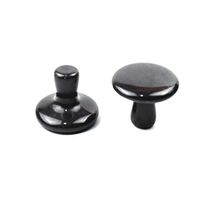 Windfulogo 2 Pcs Mushroom Shaped Massage Stones Natural Basalt Stone Hot Rock for Spa Massage