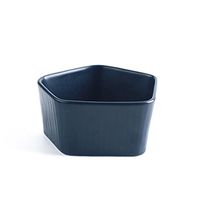 EXTR ANT Nordic Ceramic Shaped Tableware Snack Plate Dish Breakfast Plate Fries Dish Retro Creative Irregular Western Food Plate bowl (Color : Blue)