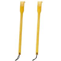 RENOOK Back Scratcher, 2 Piece 17" Natural Strong Sturdy Traditional Bamboo Wooden Body Relaxation Massager for Itching Relief, Best Gift for Parents, Friends, Yourself and More.