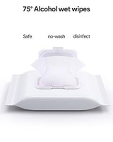 Disinfectant Wipes 50 Sheets/Pack Portable 75 Alcohol Wet Wipes Antiseptic Cleaning Sterilization Wipes Wet Wipes for Tourism, Hotel, Restaurant, Home, Office, Car