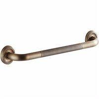 AiRobin-Continental Antique Brass Wall Mounted Grab Bar Bathroom Accessory