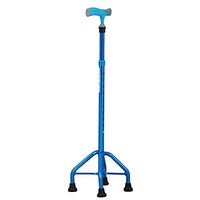 Qi Peng Crutches - Big Four-Angle Aluminum Cane Old Four-Legged Walking Stick Light Cane Telescopic Crutch