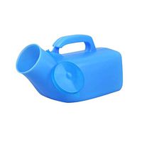 NHFF Urinal Thicken Leak Proof Child Adult Old Man for Men Chamber Pot Urine Car Household Urinal 1200 ml White (Color : Blue)