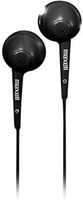 Maxell 191569 Soft Rubber Body Comfort Fit Jelleez Soft Ear Buds Black With Built In Microphone