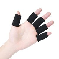Artibetter 10 Pieces Finger Sleeves Thumb Braces Support Elastic Finger Protector Braces