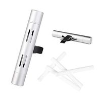 Essential Oil Car Diffuser Vent Clip Aromatherapy Vehicle Air Vent Clip Custom Car Vent Clip with 4 Refill Sticks for Car, Office, Kitchen, Bathroom, Pet Houses(Silver)
