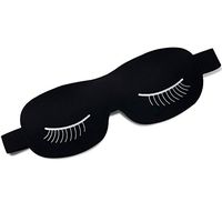 Jueven 3D Cute Shading Sleep Eye Mask Nap to Help Sleep No Pressure on Eyes with Adjustable Strap Eye Mask (Color : A)