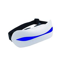 FJY Eye Massager Eectric Eye Mask Glasses Ergonomic Improvement of Myopia Protection Instrument Design Pulse Massage,USB Charging,White+Blue