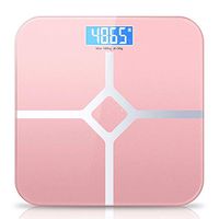 ZLZZY Bathroom Smart Household Electronic Bathroom Digital Body Bariatric LED Display (Color : Pink)