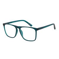 MARE AZZURO Men Reading Glasses Square Reader 0 1.0 1.25 1.5 1.75 2.0 2.25 2.5 2.75 3.0 3.5 4.0 5.0 6.0 (Blue 150)