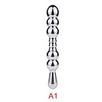 Escolourful Stainless Steel Amal Plug B-útt Plug Adult Six-Toys Double-Side Metal Massag-er for Couple Women Beginners