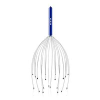 Heeta Scalp Massager Head Scratcher, 20 Fingers Scratcher Handheld Massager for Scalp, Head and Body Massage and Stress Relief, (Blue)