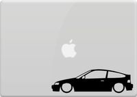 Honda CRX 2nd Gen Outline Car Window Sticker Vinyl Decal Race Track iPad , Die cut vinyl decal for windows, cars, trucks, tool boxes, laptops, MacBook - virtually any hard, smooth surface