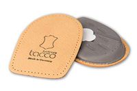 Level Step Straightener Heel Cushions for Shoes and Boots | Leg Correcting Aids| Self-Adhesive Unisex Leather Orthotic Heel Pads | Made in Germany by Tacco Footcare (38-40 EUR / 7-9 L US)