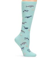 Nurse Mates Compression Socks 12-14 mmHg (Save The Whales)