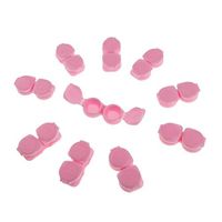 10 Piece Mini Portable Flip-top Contact Lens Case Holder Travel Kit Soaking Box R Marked Suit for Travel Contact Lens Storage Accessaries