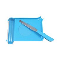 SUPVOX Pill Counting Tray with Spatula for Pill Dispenser Meds Count Technicians Pharmacists Accessory 1set (Blue)
