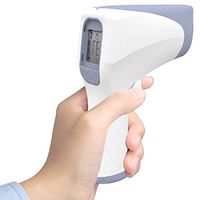 [6-8 Days Delivered ] Forehead Thermometer Infrared Thermometer Ear and Forehead Function with Fever Alarm and Memory Function Accurate Fast Temperature Gun Non-Contact Measurement (one)