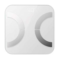 Lfsp Electronic Scales Body Fat Scale Mini Home Bathroom Scales Precision Intelligent LED Digital Display Floor Scales (Color : White)