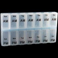 AP-300 Weekly Jumbo Pill Box Pack of 12 (Clear)