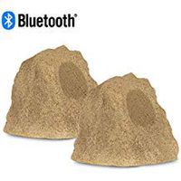 Theater Solutions RBBT4SMV Fully Wireless 120 Watt Powered Bluetooth Sandstone Rock Speaker Pair