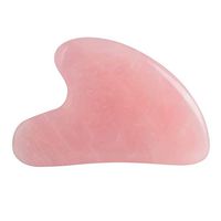 NAYWCXMY-LDL Facial Jade Gua Sha Massage Tool Natural Rose Quartz Scraping Board Body Crystal Scratching Health Care Massager (Color : Finger Shape)