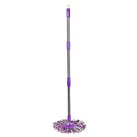 Fan-Ling Spin Stainless Steel Mop Pole,Replacement Handle for Floor Mop,360 No Foot Pedal Version,Mop Replacement Handle (Purple)