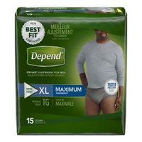Depend FIT-FLEX Adult Underwear Pull On X-Large Disposable Heavy Absorbency, 47930 - CASE of 30