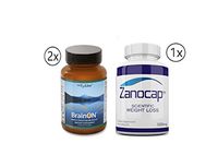 E3Live - BrainON Powder - 2 Bottle of 50 Grams with Zanocap Scientific Weight Loss 1 Bottle