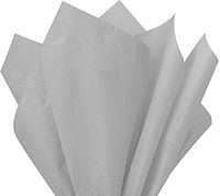 Flexicore Packaging |Cool Gray Gift Wrap Tissue Paper | Size: 15 Inch X 20 Inch | Count: 10 Sheets | Color: Cool Gray | DIY Craft, Art, Wrapping, Crepe, Decorations, Pom Pom, Packing & Party