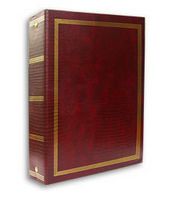Photo Albums Magnetic 3-Ring with 100 Pages, 8.25" x 10.5", Burgundy Color