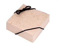 Mandala Crafts Stretch Loops with Pre-Tied Bows from Elastic Ribbon String for Gifts, Boxes, Tags; Pack of 100 (Black, 10 Inches)