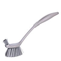 LAAT Bathroom Brush Holder Toilet Brush Plastic Toilet Brush Two-Sided Long Handled Brushes Bathroom Toilet Scrub Brush Tool Cleaning Brush Portable Toilet Brush Holder for Bathroom