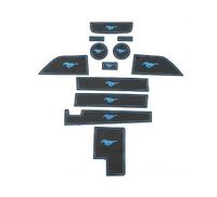 Niceautoitem Blue 12pcs Door Groove Anti Slip Mat Silica for Ford Mustang 2015 UP