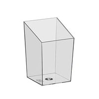 Party Essentials Miniware Hard Plastic 3.5 Oz. Slanted Square Appetizer and Dessert Mini Cups, Slanted Square Mini Cups, Pack of 20