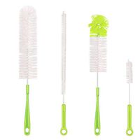 4 PCS Bottle Cleaning Brush Set - Long Water Bottle and Straw Cleaning Brush for Washing Narrow Neck Beer Bottles, Include Grips Dish Brush|Bottle Brush|Kitchen Sink Brush|Straw Brush|Hydro Flask Tumb