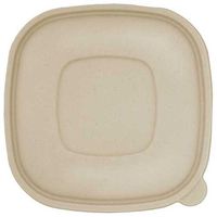 World Centric Compostable Ingeo Square Bowl Lid, 50 Count per Pack - 8 per case.