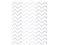 Pack Of 100, Chevron White Stripe Cello Bags 1.2 Mil 5 X 3 X 11" Capacity 5 Cups Made In USA