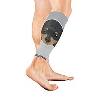 Stretch Sport Calf Sleeve Dachshund Puppy Funny Pets Protective Guard for Men Women - Best Footless Compression Socks for Shin Splints,Running,Basketball Football (1 Pair)