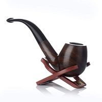 Nwn Black Ebony Tobacco Pipe Portable Filter Bucket to Send A Full Set of Accessories