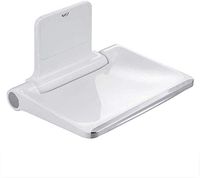 MMED Wall Mounted Folding Shower Seat Stool Bathroom Elegance Mobility Aid White Max 200kg 0210