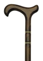 Unisex Derby Cane Walnut  -Affordable Gift! Item #DHAR-9589700