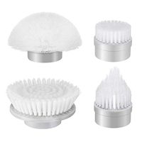 Homitt 4pcs Power Spin Scrubber Replacement Brush Heads, Electric Cordless Tub and Tile Scrubber Head Brushes for Bathroom, Floor, Wall and Kitchen