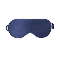 NMM Global Mulberry Natural Silk Sleep Mask for Women & Men with Elastic Strap, Super Soft Sleeping Eye Mask for Adults 9 Color Options (Navy Blue)