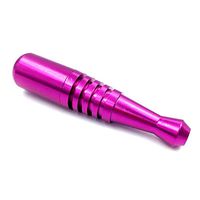 Portable Baseball Pipe with 5 Filters, 3 in 1 Cleaning Tool, Delicate Velvet Bag (Purple)