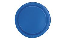 Unique Industries, Cake Paper Plates, 20 Pieces - Royal Blue