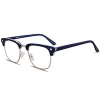 SOJOS Blue Light Blocking Computer Glasses Anti Ray Sleep Better for Women Men Twilight SJ5010 Blue Frame