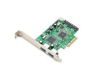 Syba SD-PEX50055 Combo USB 3.0 + SATA III 6Gbps v2.0 PCI Express x4 Slot Controller Card with Standard and Low Profile Brackets