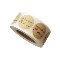 Zentto Christmas Gift Adhesive Labels Gift Stickers Natural Kraft Paper Adhesive Labels for Christmas Gift(one for Sale)